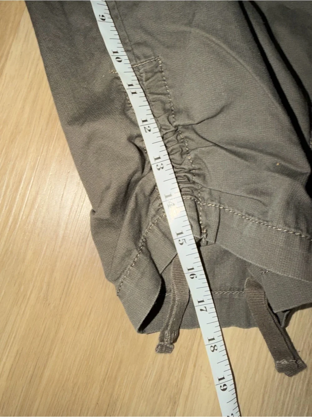 Sonoma Dark Olive Cargo Capris with Drawstring Hems